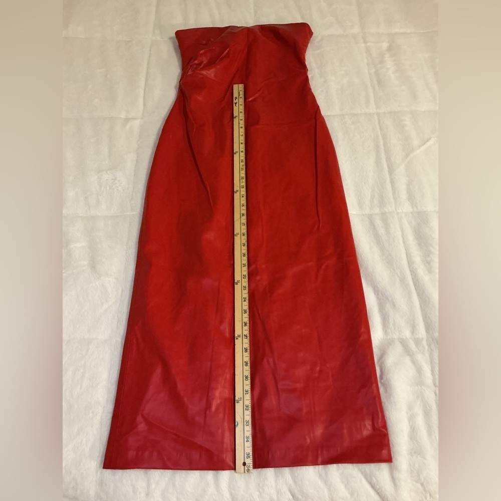 Zara Women's Red Strapless Dress - Picture 4 of 12